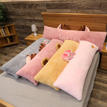 Bedside pillow big backrest girl sleeping clip leg long strip pillow pillow removable and washable student dormitory single double pillow