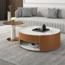 2021 new tea table light and luxurious modern minimalist small family room rock plate tea table TV cabinet creativity portfolio