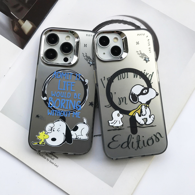 Snoopy Dog New Girls Cartoon MagSafe 15, 14, 13, 12 iPhone Case