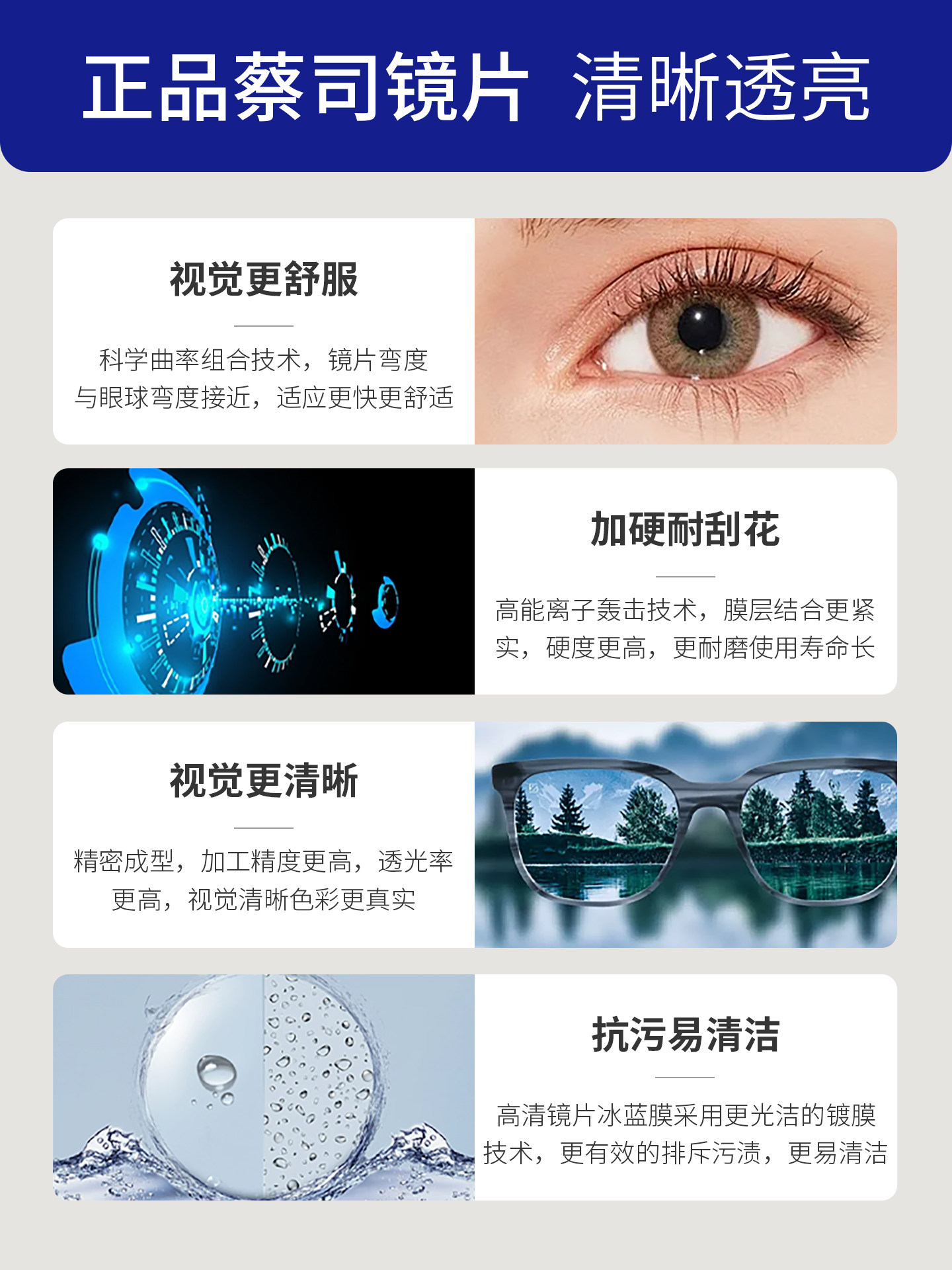 Ultra-Light Pure Titanium Artistic Round-Frame Myopia Glasses for Women, Customizable Prescription, Designer Blue Light Blocking Black Eyeglass Frames