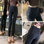 Quần jeans cạp cao nữ mặc xuân hè 2019 phiên bản mới của Hàn Quốc của chiếc quần bút chì đã mỏng chân đế sinh viên - Quần tây thường quần áo cho người gầy nữ