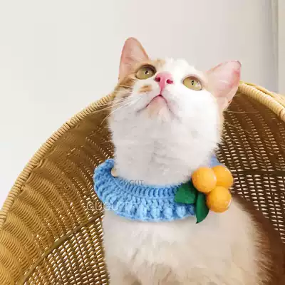 GUGUT high-end custom handmade pet jewelry Teddy bear bib muppet saliva towel British short collar customization