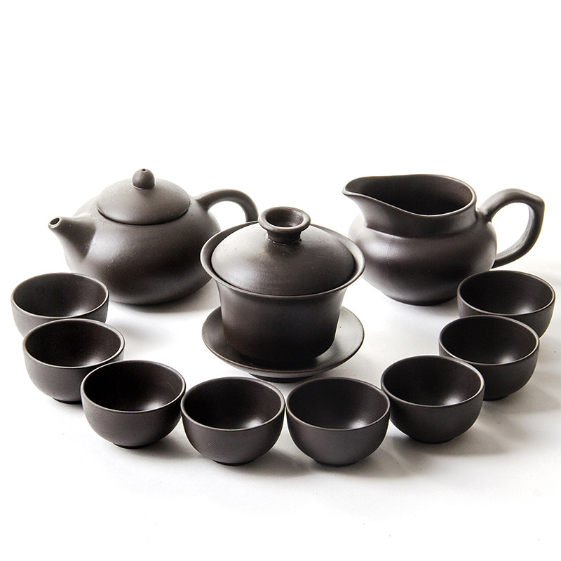 Zisha tea set set special Kung Fu tea set set whole set of tea cup tea ceremony teapot set household simple