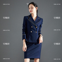 Flight attendant Fan Gaodian professional suit suit suit female autumn temperament work Fashion front desk dress beautician work clothes