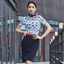 China Eastern Airlines stewardess uniform professional suit autumn temperament goddess Fan Nanhang overalls