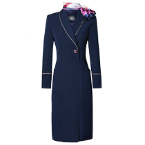 Flight Attendant Style High-End Professional Suit Dress Female Flight Attendant Interview Uniform Beauty Salon Jewelry Store Reception Work Uniform