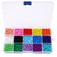 3 мм стеклянные сплошные рисовые бусы 1 набор/упаковка