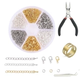 В штучной упаковке одинарная застежка-лобстер, упаковка материалов, ювелирные изделия ручной работы, браслет, ожерелье, удлинительная цепочка 𫔀добавьте аксессуары для подвески в форме капли воды