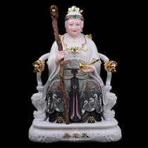 The way of my air the black old lady the four families of solid white marble crafts the desktop idol Chinese ornaments