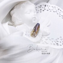 (Ma Bao Nail) babyma December new nail jewelry crystal diamond round square water drop