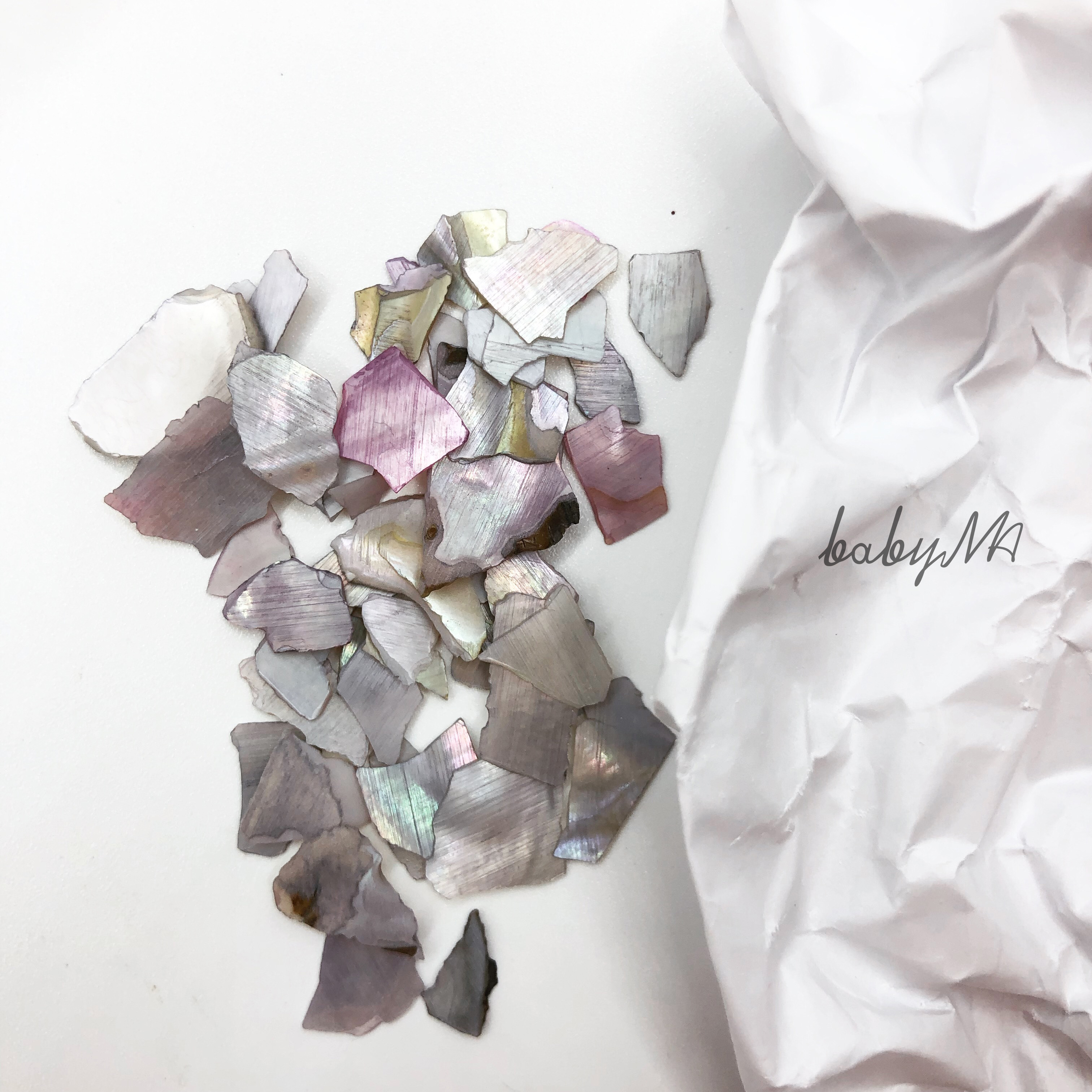 Babyma July new nail nail thick shell shell chip primary color mixed