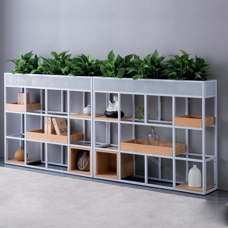 Office partition flower tank cabinet cabinet cabinet decoration cabinet decoration cabinet combined industrial wind