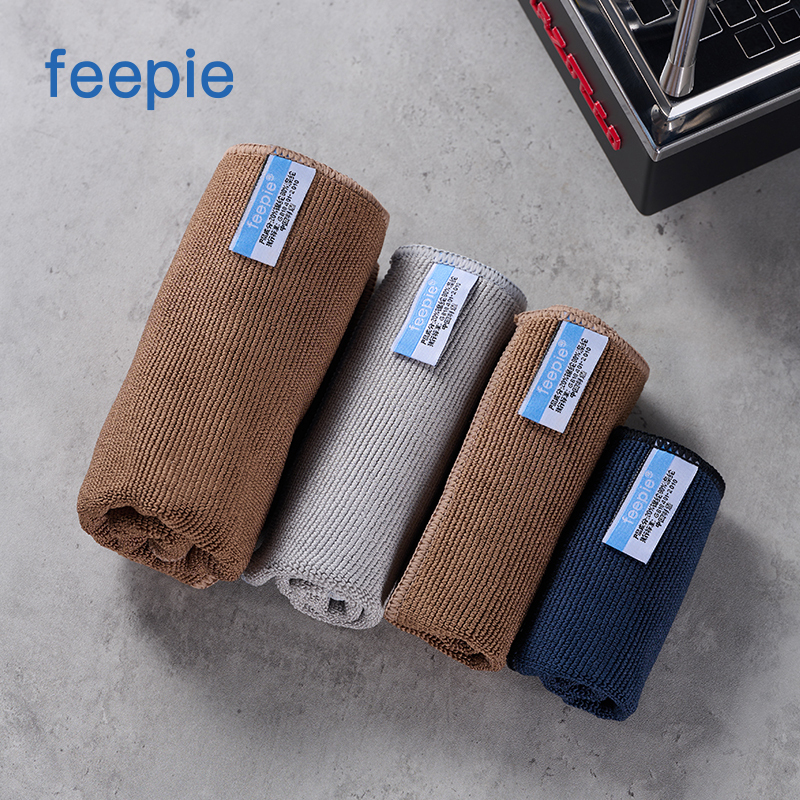 Feepie Barista Towel Set Absorbent Small Square Towel Coffee Machine Bar Counter Special Cleaning Milk Foam Cloth
