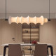 Japanese Restaurant Chandelier, Vintage Wabi-Sabi Style Bar Counter Lamp, Zhongshan Silk Bamboo Joint Dining Table Designer Long Decorative Lamp