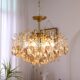 French Light Luxury Crystal Chandelier, American Retro Living Room Main Light, High-End Bedroom Light, New Decorative Dining Room Lighting Fixtures