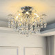 French Retro Ceiling Lamp, Light Luxury and Elegant, Living Room Main Light, Romantic Crystal Bedroom Lamp, High-End Atmosphere Room Lamp