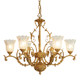 French Retro Chandelier, American-Style All-Copper Light Luxury Living Room Lamp, Designer High-End Gold Lamp, Bedroom and Dining Room Lighting Fixtures