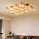 American-Style Vintage Living Room Lamp, Antique Crystal Ceiling Lamp, Antique Light Luxury and Elegant Master Bedroom, Meilade Room Lighting