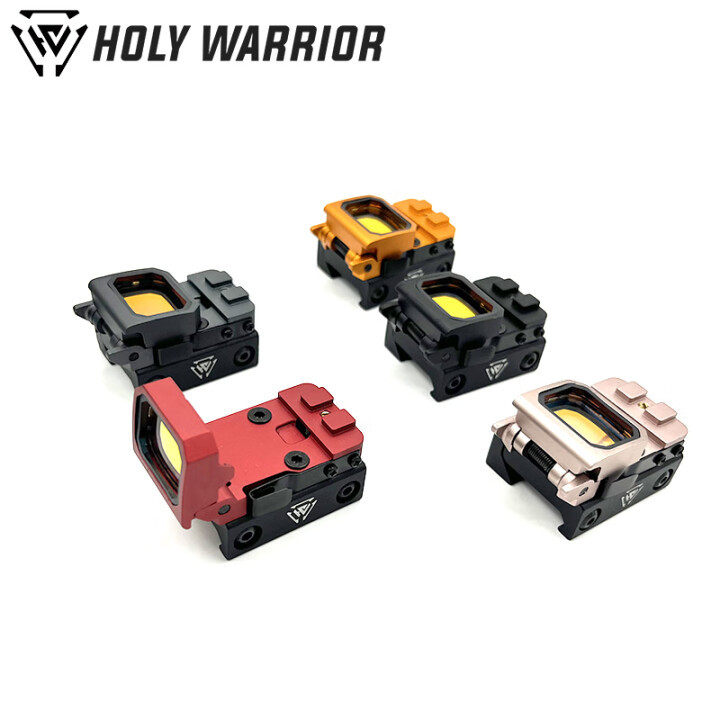 Hawu Foldableing Sight Zd1 Small Red Dot Sight Iris High-Definition Translucent Metal Shock-Resistant Model Slingshot Ornaments