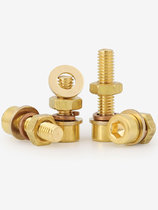 M3M4M5M6M8 copper inner hexagonal screw nut bolt fitting large full gong silk H62 brass with mother slingshot