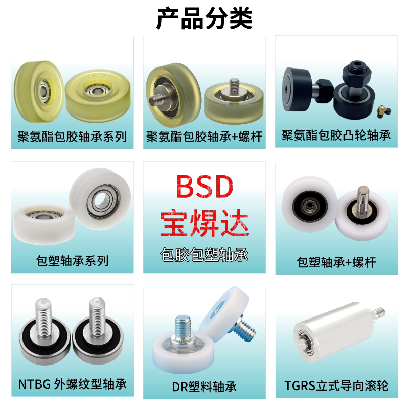NTBG Series Stainless Steel Metal Pulleys with Shaft Screw Bearings Roller Wheels with Screw External Threaded Bearings