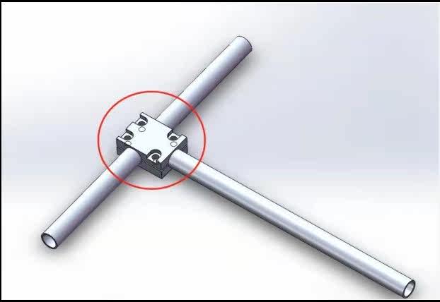 Cross-bracket optical axis connector optical axis seat cross optical axis T-type bracket 90-degree angle bracket