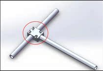 Cross-bracket optical axis connector optical axis seat cross optical axis T-type bracket 90-degree angle bracket