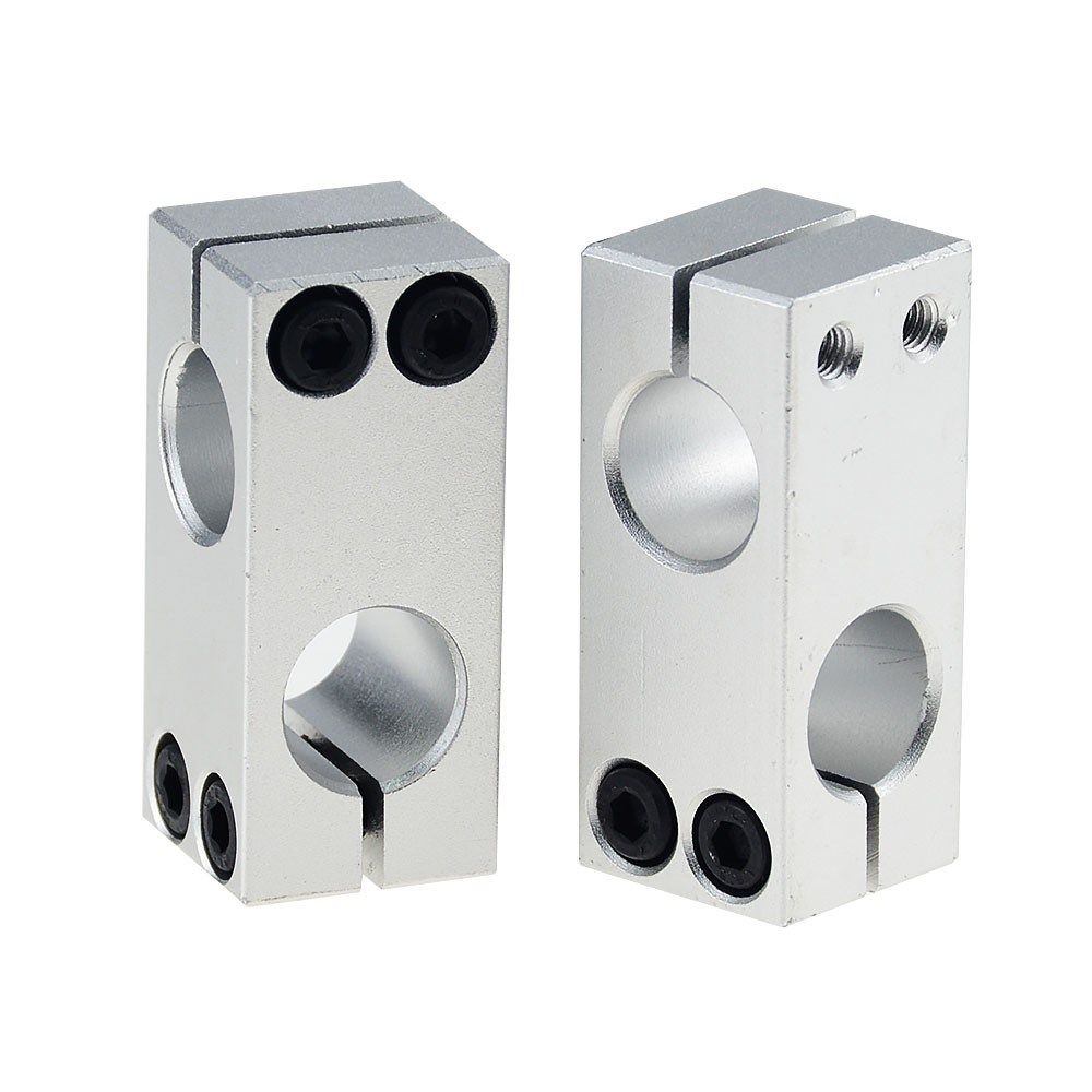 Optical axis Cross bracket seat double hole clamping the same diameter heterodiameter cross double hole support seat aluminum connecting piece
