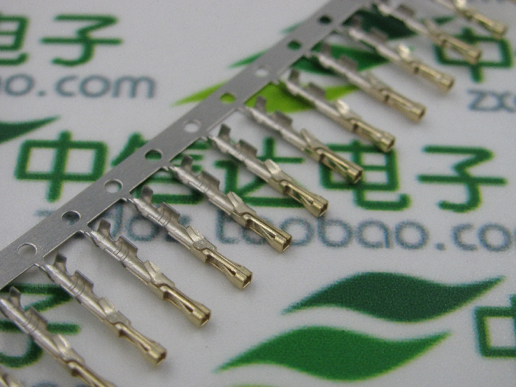 DuPont buckle with lock DuPont 2 54mm terminal copper sheet reed small aircraft plastic shell terminal gold-plated