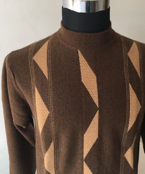 Giá trị đồng tiền Áo len len cashmere nam Máy tính áo len nửa cổ AB cà phê xanh shop áo khoác nam