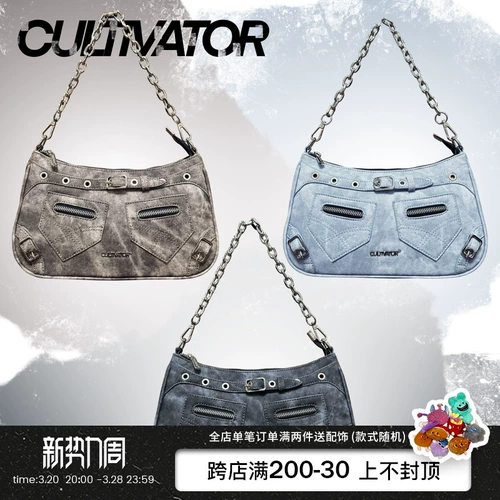 Оригинальная небольшая дизайнерская джинсовая сумка на одно плечо, сумка подмышку