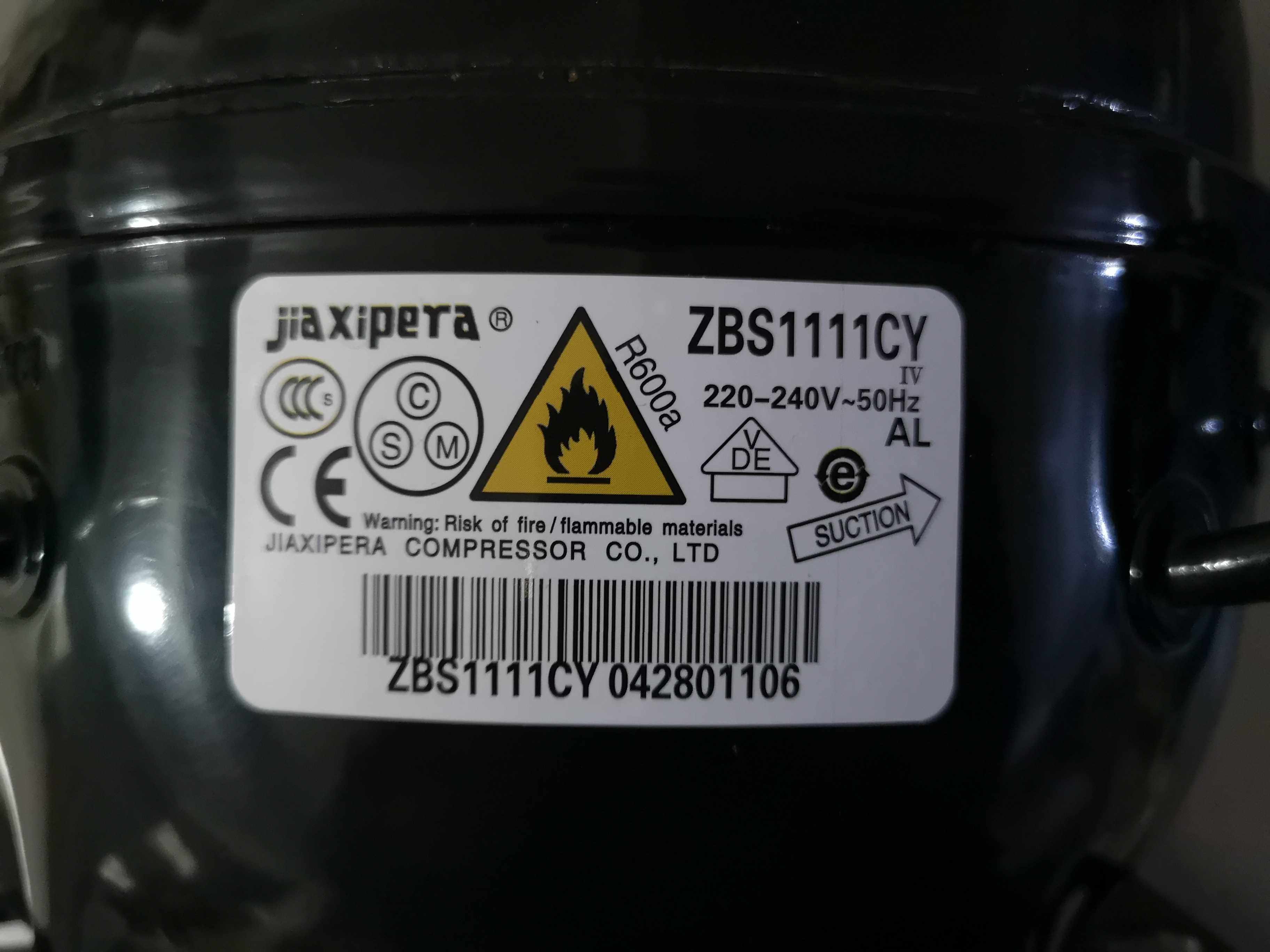 Refrigerator compressor ZBS1111CY refrigeration compressor R600a head