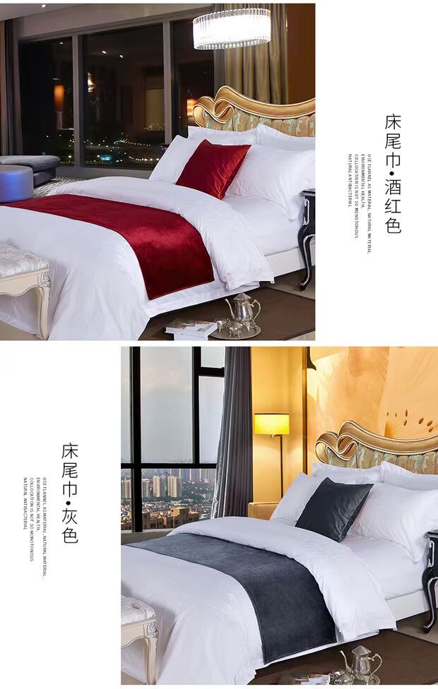 Ai Luowei khách sạn năm sao khách sạn giường ngủ cờ giường khăn trải giường hiện đại tối giản phong cách bán thương hiệu drap giường mát lạnh