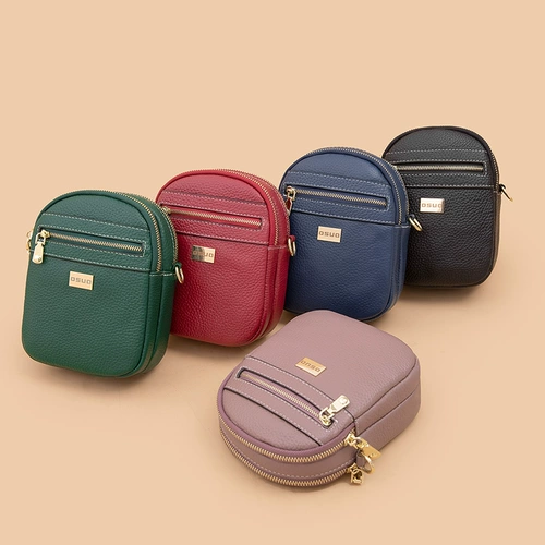 Вместительная и большая сумка для телефона, сумка на одно плечо, из натуральной кожи