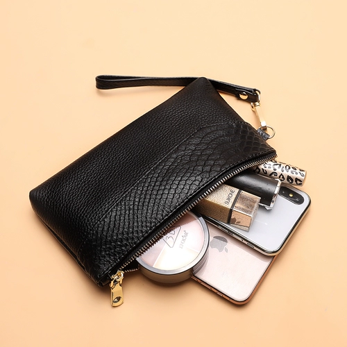 Ультратонкий длинный бумажник, сумка через плечо, маленькая сумка клатч, кошелек, из натуральной кожи