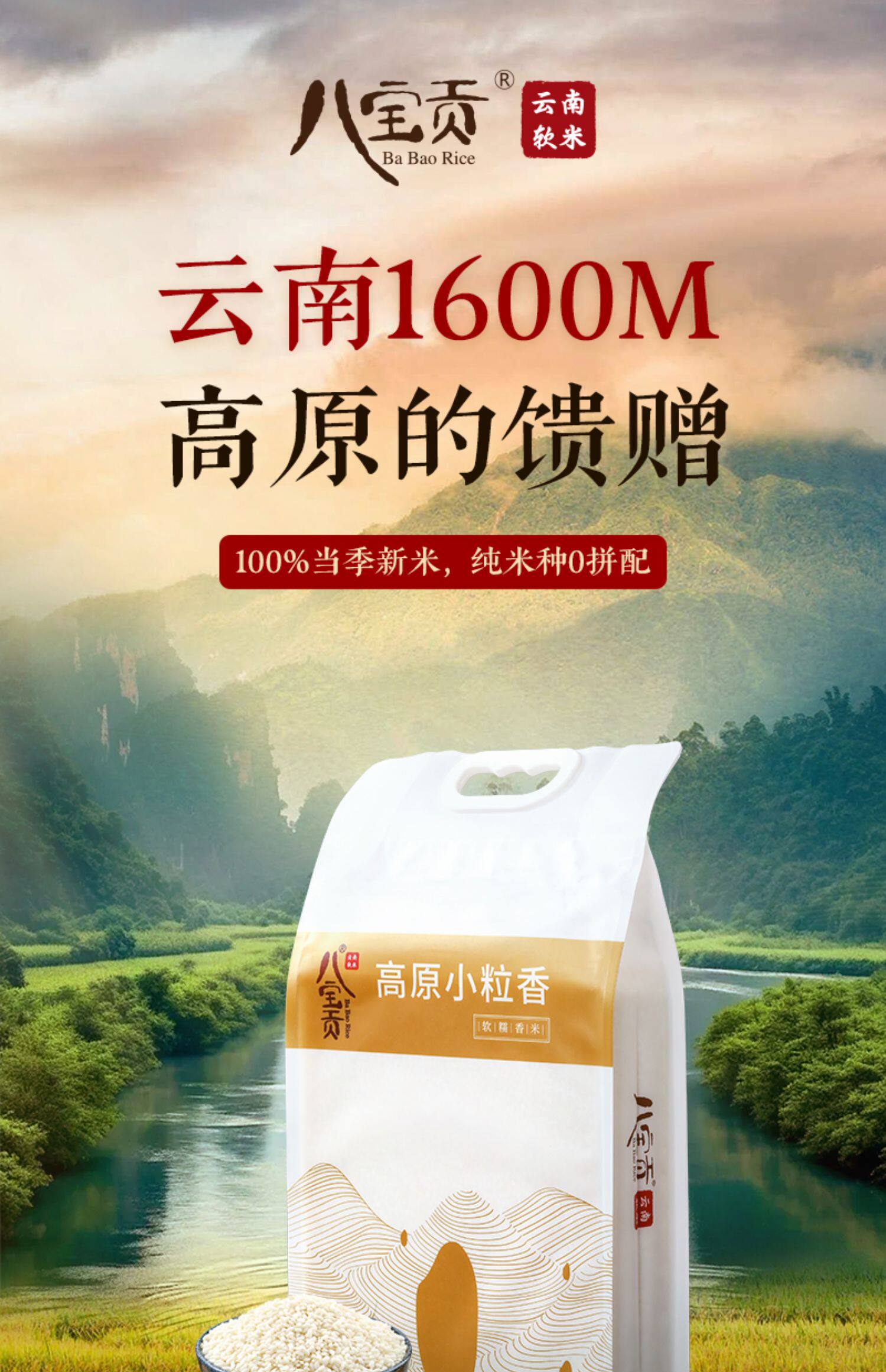 安享好物 安享D级粳米-八宝贡高原小粒香 企标