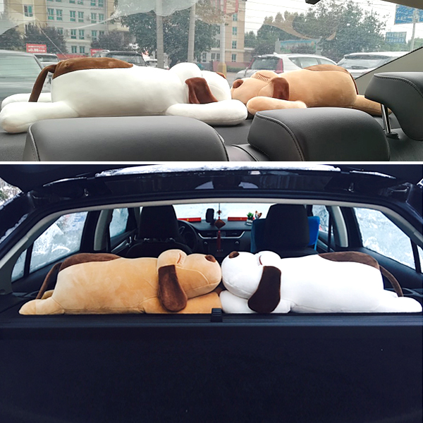 New Car Lift Car Decoration Sedan Swing in car Ornament Plush Doll Cute On-board Rear Window Groveling Dog