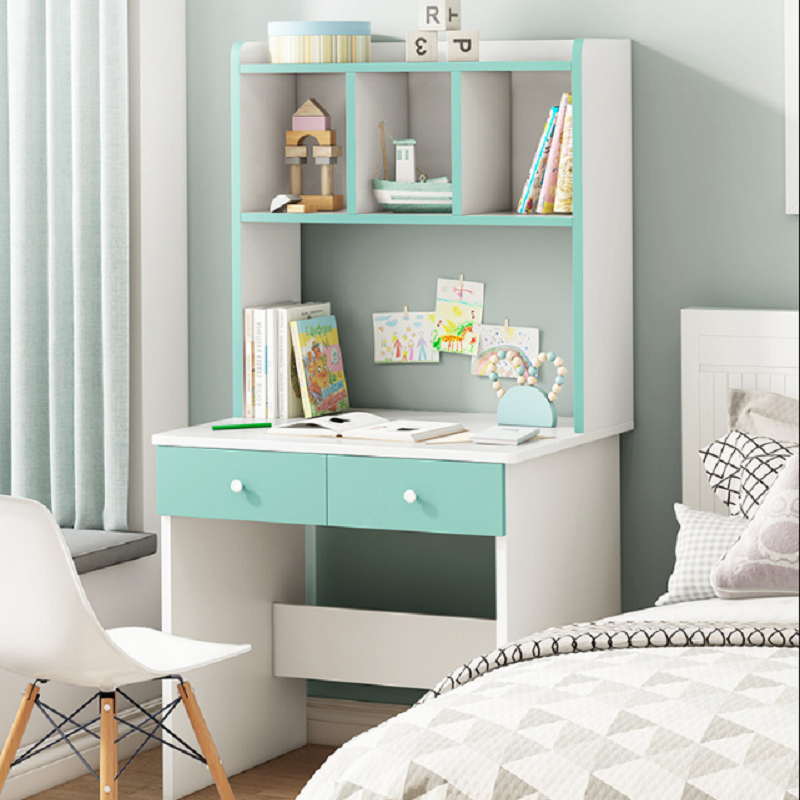 Study Desk Middle School Students Small Desk Bookshelf Composition 60 80cm Long Junior High School Students Computer Table And Chairs Suit With Drawer