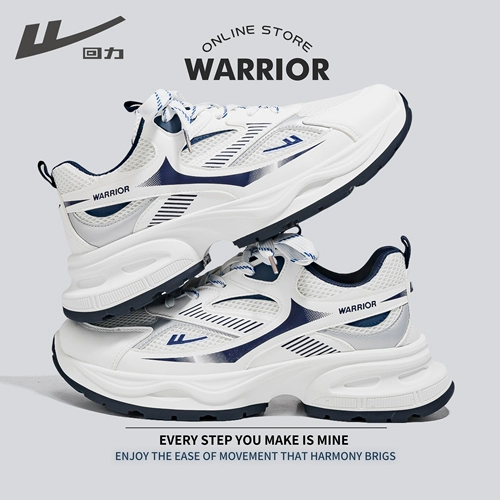 Warrior, демисезонная спортивная обувь, дышащие универсальные туфли на платформе для отдыха, для бега