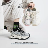 Warrior, Tide, высокая демисезонная белая обувь на платформе, универсальная спортивная обувь, для бега