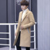 Áo gió nam mùa thu trẻ Hàn Quốc phiên bản của lâu dài xu hướng áo khoác lông dài mùa đông nam mỏng 