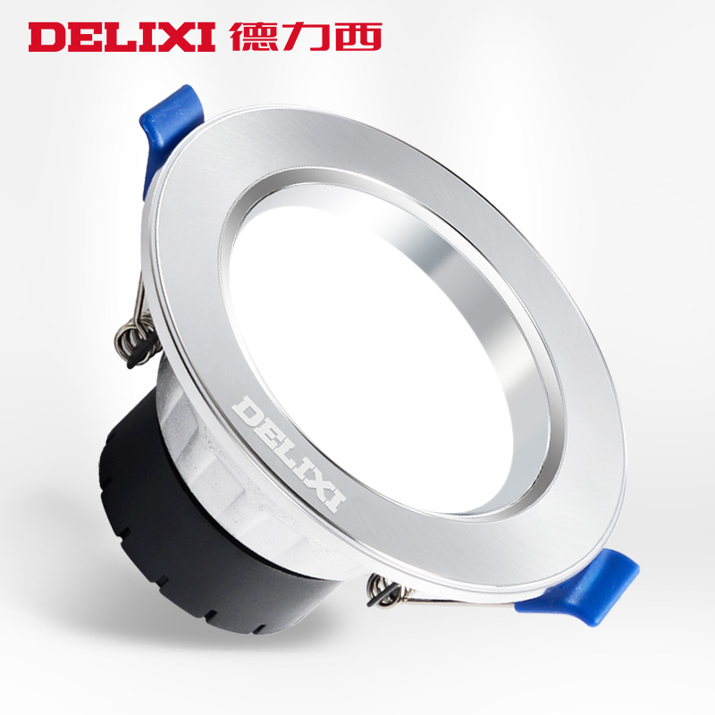 Delixi downlight led hole light 3w 5w living room 2 5 inch 7 5 drill hole 8 cm ceiling light embedded spotlight