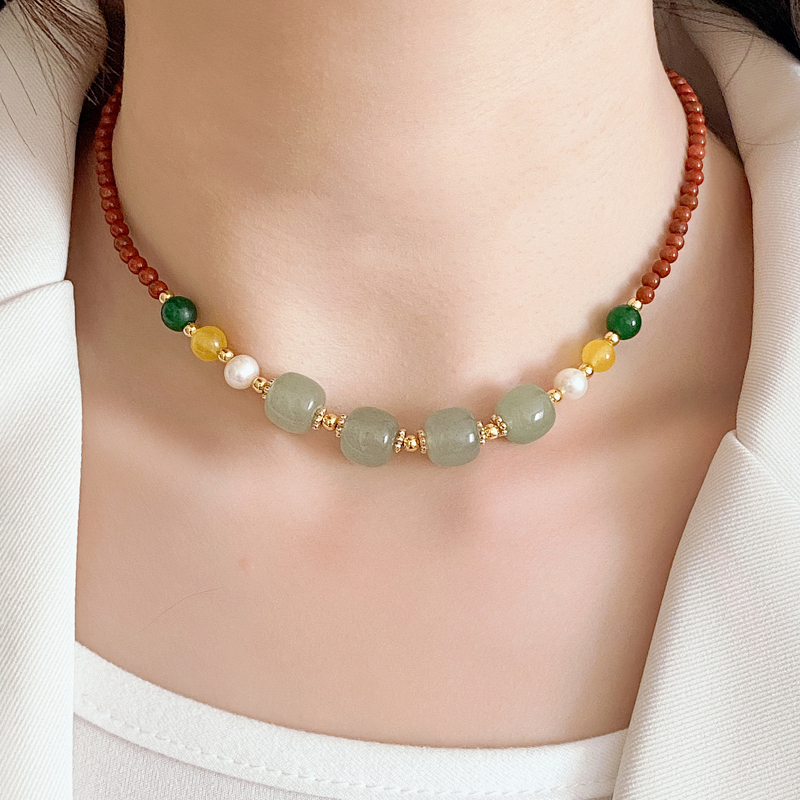 New Adjustable Natural Aventurine Bead Necklace for Covering Scars after Thyroid Surgery, a Magical Accessory for Women New Adjustable Natural Aventurine Bead Necklace for Covering Scars after Thyroid Surgery, a Magical Accessory for Women
