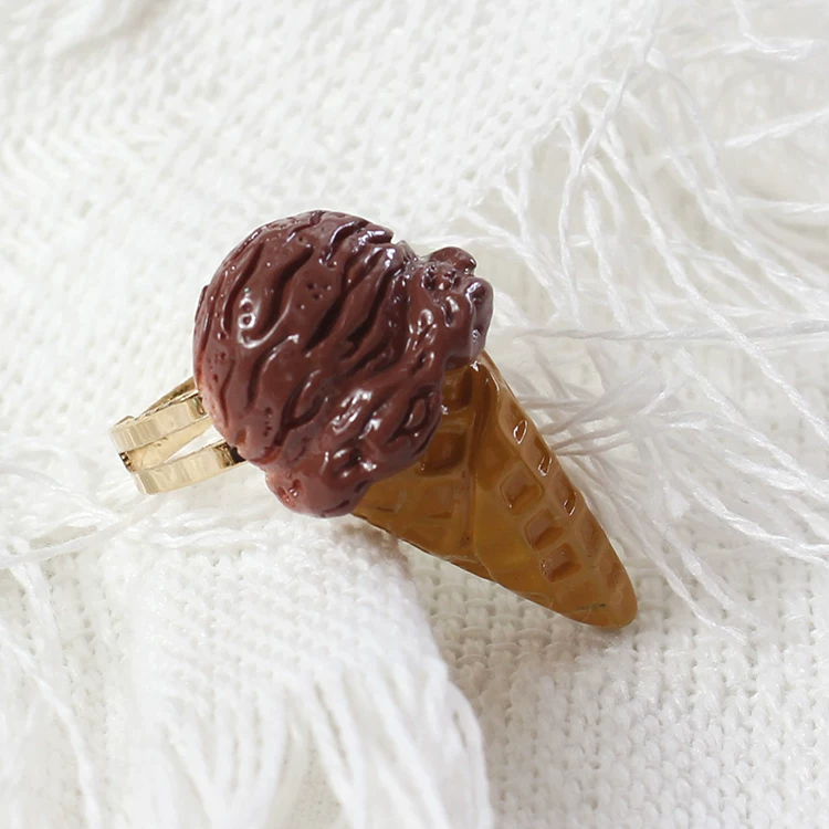 Adjustable ring, donut, Lolita style