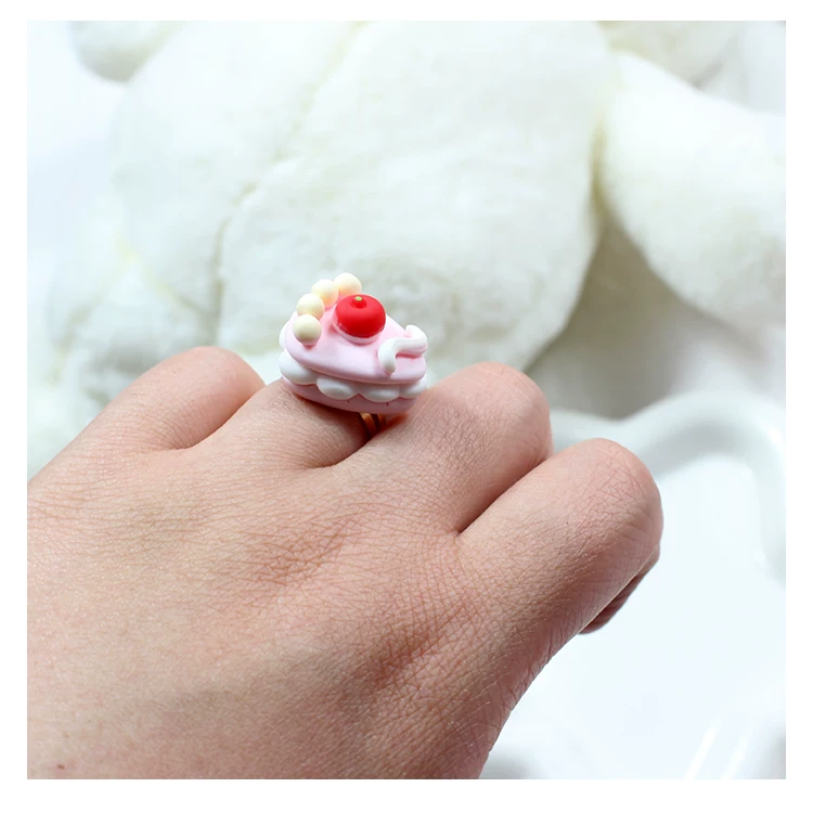 Adjustable ring, donut, Lolita style