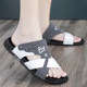 Leather sandals for men, autumn, high-end, non-slip, lightweight beach shoes, dual-use casual men's driving sandals and slippers