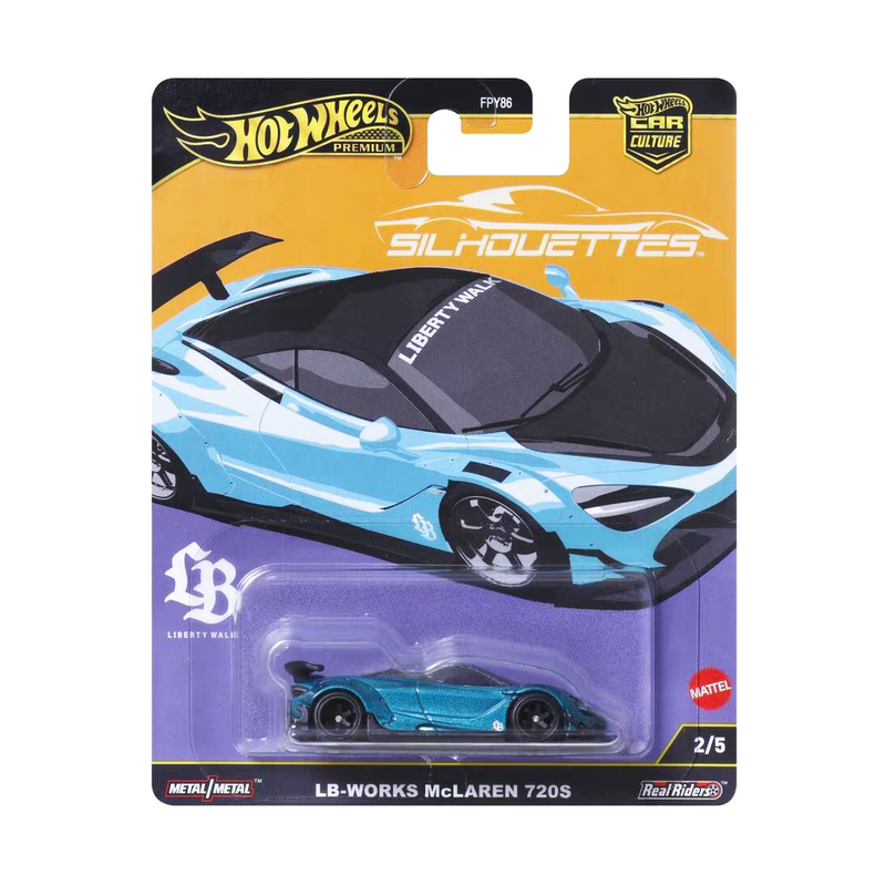 Hotwheels Silhouette Set Lbwk Mclaren 720S Alloy Toy Car