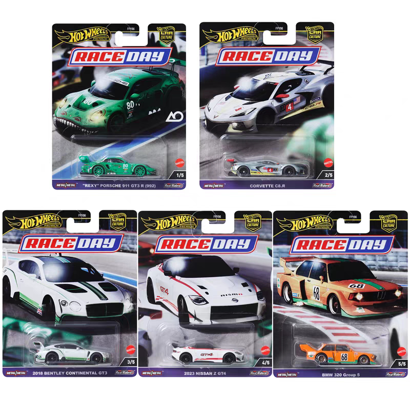 Hot Wheels Car Culture Track Day Porsche 911 Bentley Nissan Bmw Fpy86