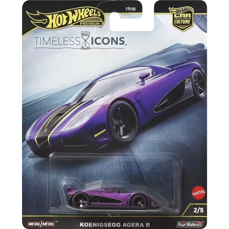 Hot Wheels Fpy86 Car Culture Alloy Car Model Eternal Classic Koenigsegg Agera R Toy Car