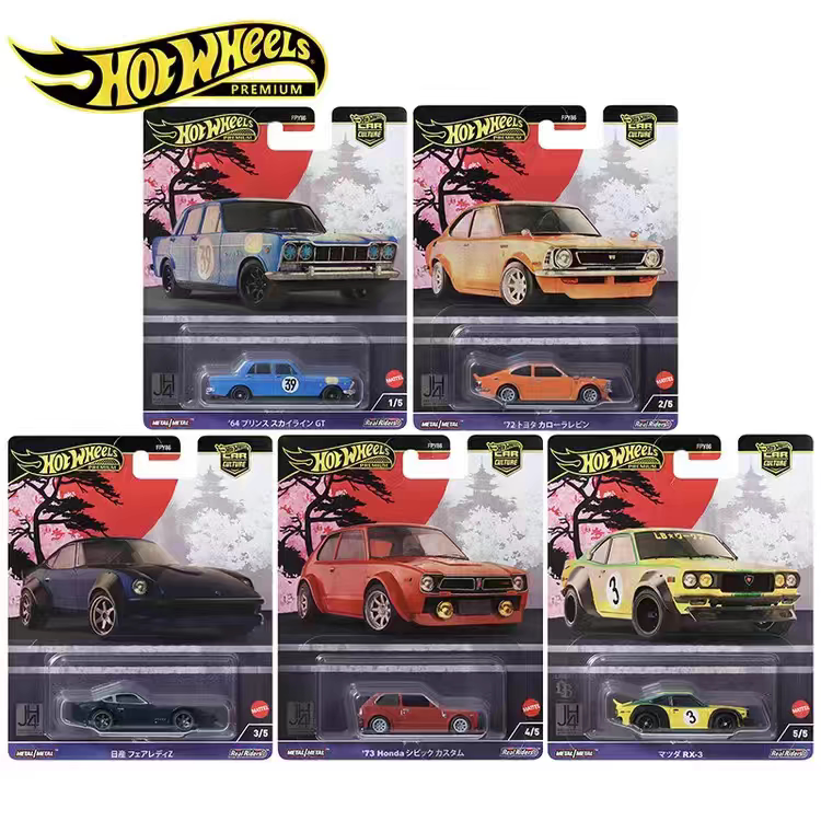 Hot Wheels Fpy86 Car Culture Series Japanese History 4 Mazda 3 Honda Civic Toyota Corolla